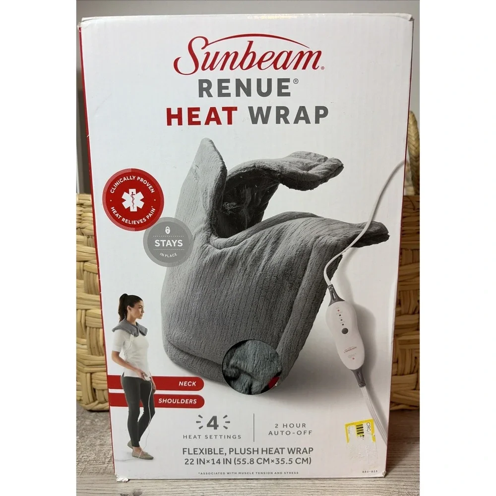 Sunbeam Renue Heat Wrap for Neck & Shoulders 4 Heat‎ Settings 22